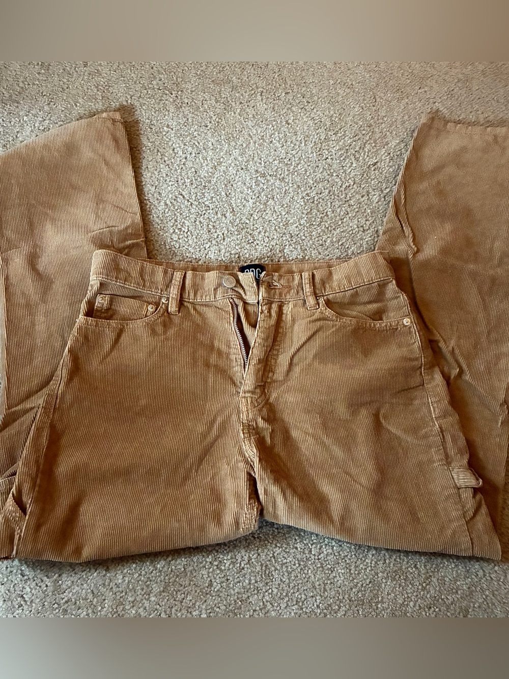 Light Brown Women's Corduroy Cargo Pants